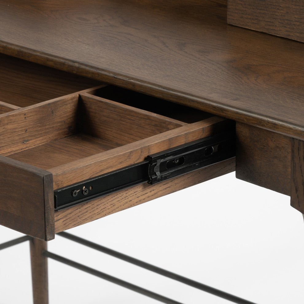 Moreau Writing Desk-Dark Toasted Oak