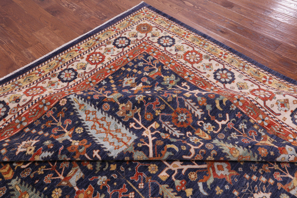 10' 0" X 14' 0" Persian Fine Serapi Hand-Knotted Wool Rug - Q13753