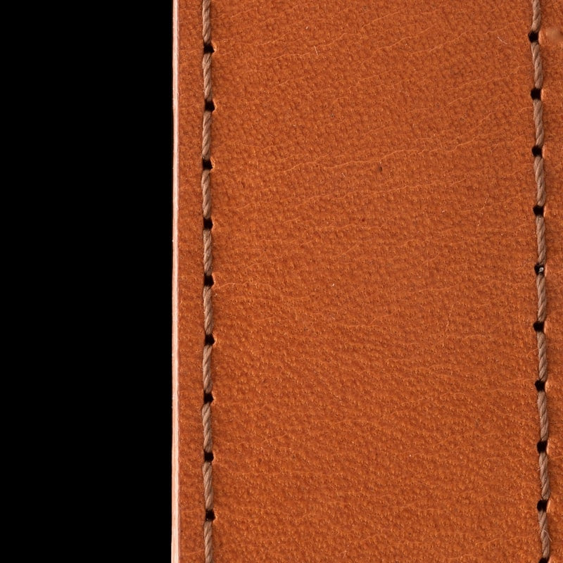 Derby Linear 4-Light LED Pendant, Polished Nickel, Chestnut Leather, Maple