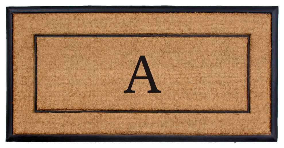 Calloway Mills The General Monogram Doormat, 24"x48", Letter A