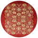 Ahgly Company Indoor Round Mid-Century Modern Area Rugs, 4' Round