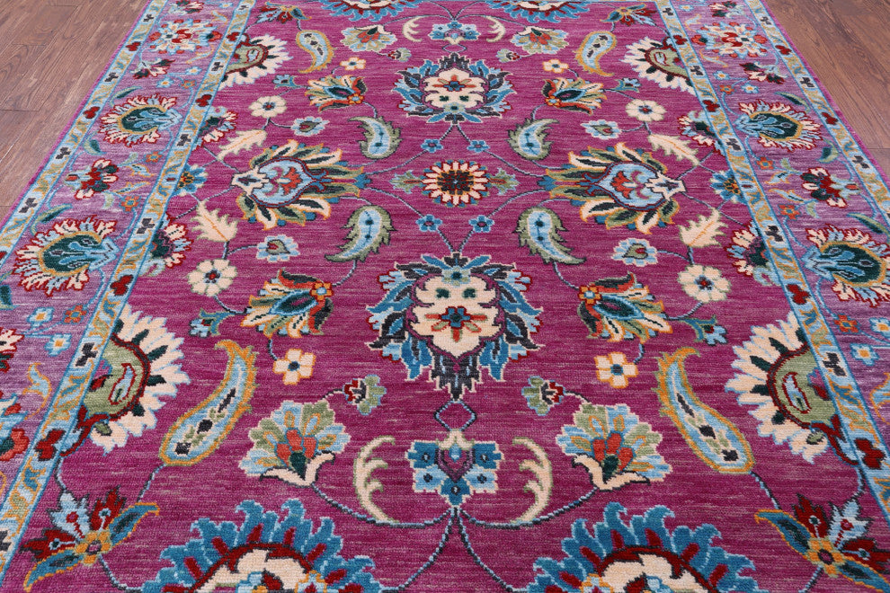 Persian Tabriz Hand Knotted Wool Rug 8' 0" X 10' 2" - Q15399