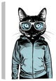 Cortesi Home "Cool Cat" by Nicklas Gustafsson, Giclee Canvas Wall Art, 18"x26"