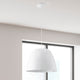 1x100 Pendant, Glossy White Finish