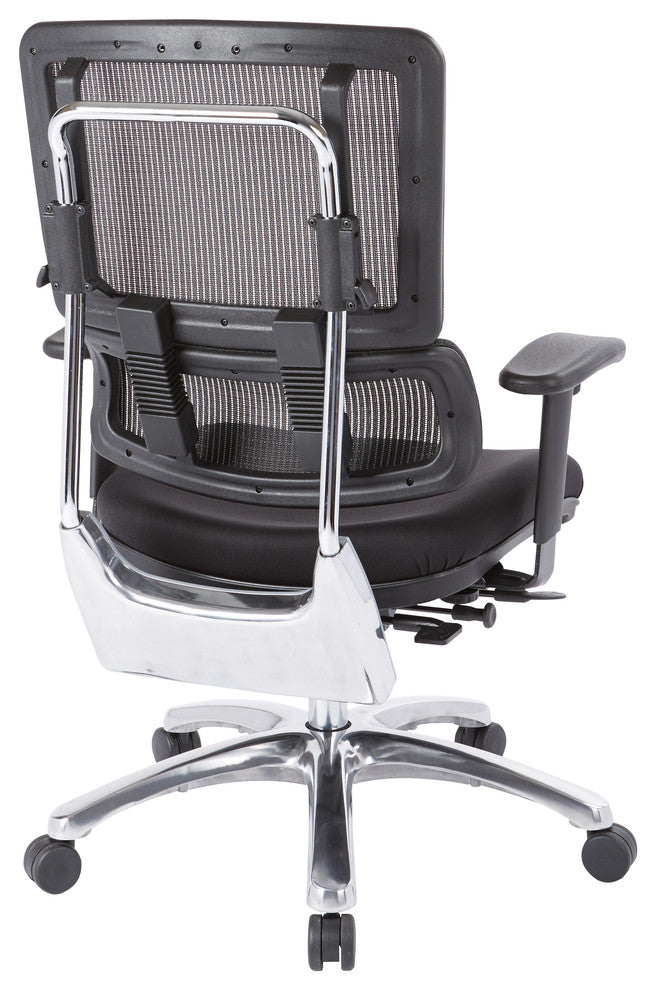 Vertical Black Mesh Back Chair