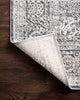 High Low Pile Lucia LUC-03 Area Rug by Loloi II, Steel/Ivory, 7'9"x10'6"