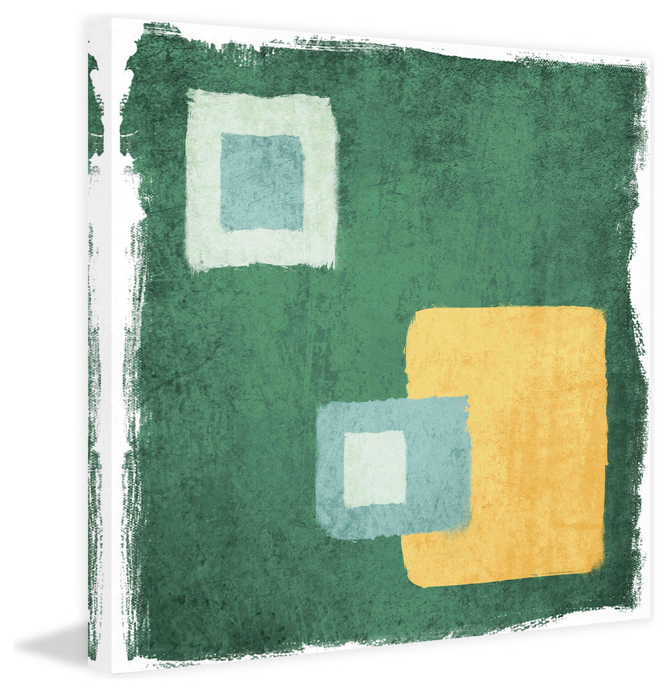 "Green and Yellow" Painting Print on Canvas by Irena Orlov