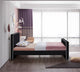 Dillard Velvet Upholstered Bed, Black, Twin