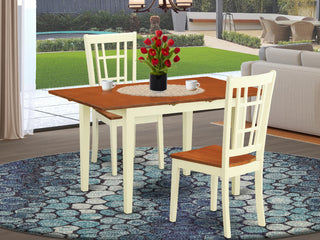 3 Pc Dining Room Set For 2-Table And 2 Kitchen Dining Chairs