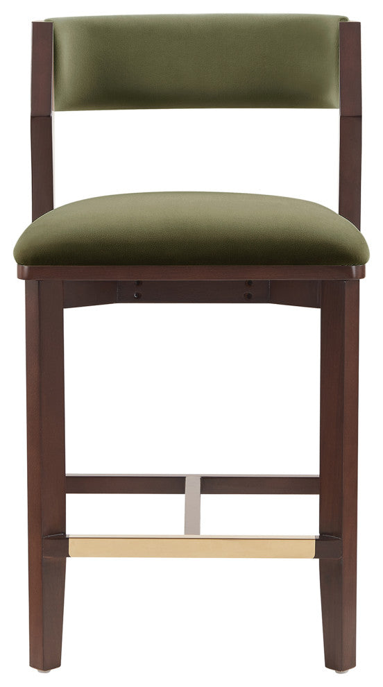 Manhattan Comfort Patricia Counter Stool, Turtle Green, Single