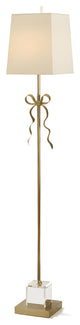 Crans-Montana | Retro LED Copper Floor Light With a Princess Bow, Black