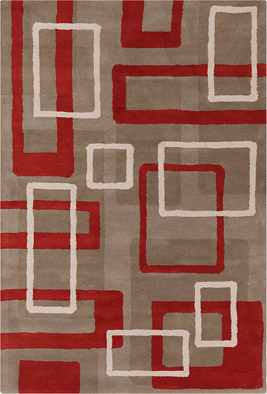 Allie Geometric Contemporary Area Rug, 8'x10'