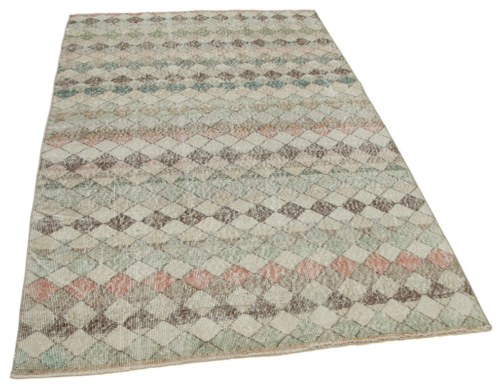 Rug N Carpet - Hand-knotted Oriental 4' 7'' x 7' 2'' Antique Vintage Rug