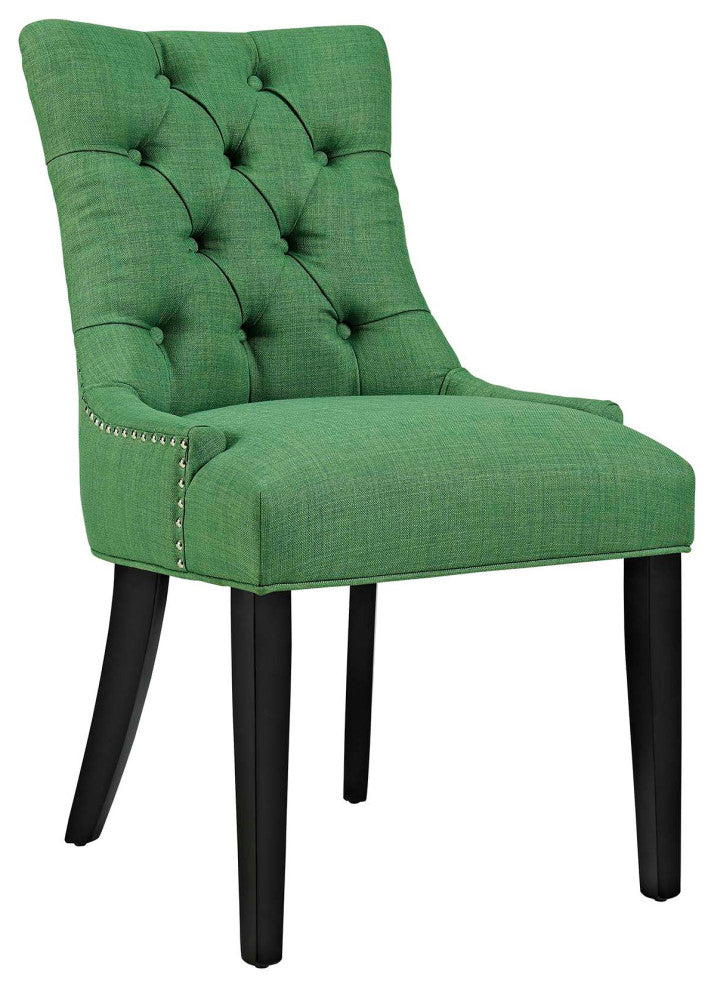 Green Regent Dining Side Chair Fabric Set of 2