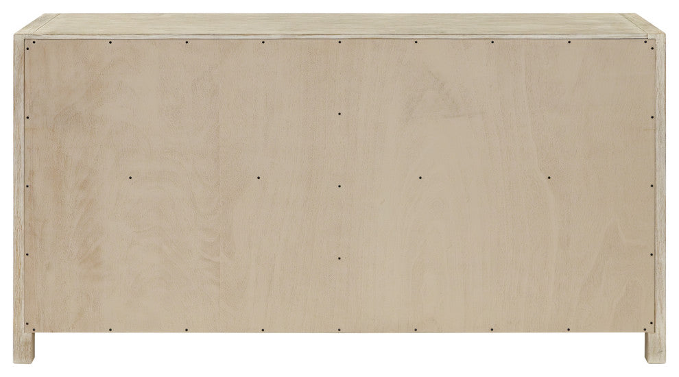 Modern Wood Farmhouse Sideboard, Dining Storage, Brown