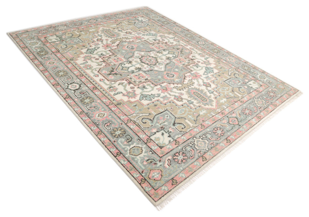 Miranda Handmade Area Rug Ivory, 3' 0" x 5' 0"