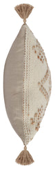 Ferri 16"x36" Throw Pillow, Ivory Natural