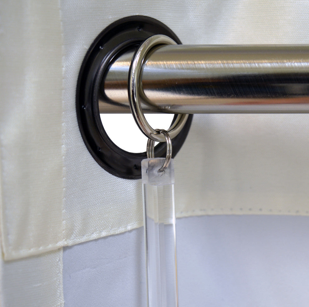 34" Acrylic Drapery Wand, Pair