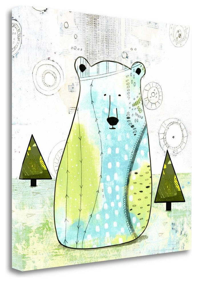 "Bear II" By Sarah Ogren, Giclee Print on Gallery Wrap Canvas, Ready to Hang