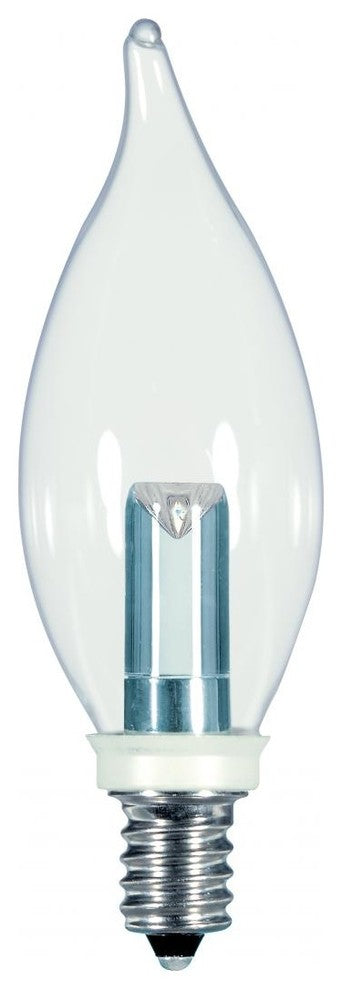 1W LED CA8 Clear 2700K Candelabra Base 120V