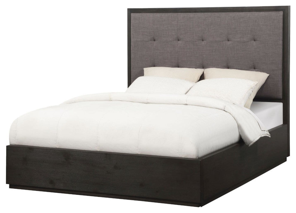 Modus Oxford 4PC Queen Storage Bedroom set in Basalt Grey