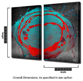 INKD XXIV Canvas Art, 40"x20" 2-Panels