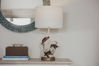 Turtles 27" Coral Polyresin, Set of 2