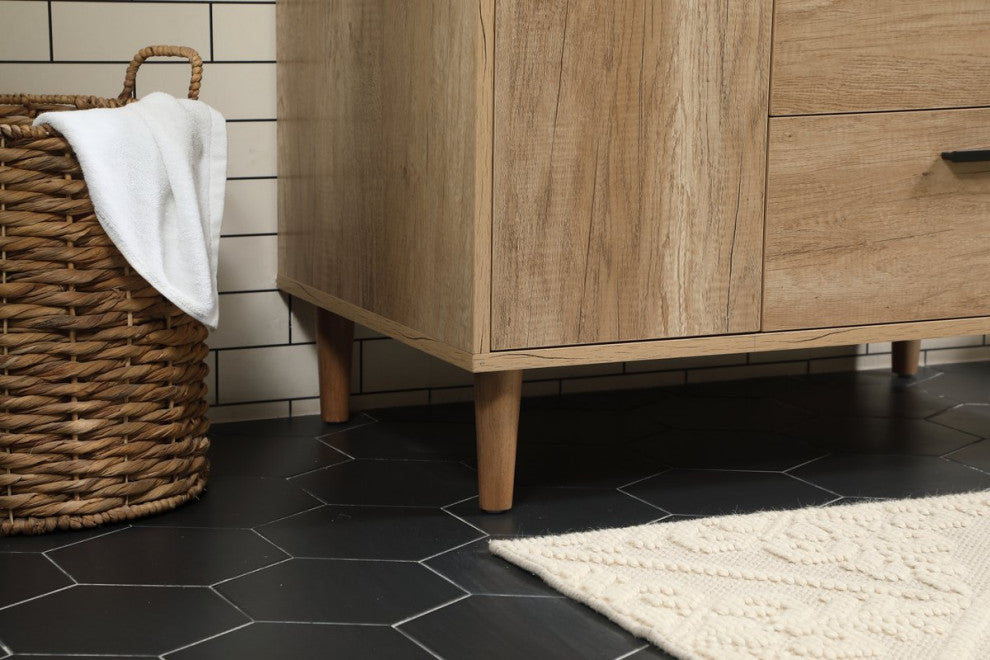 Bailey 22" Modern Natural Oak-Light Bathroom Vanity