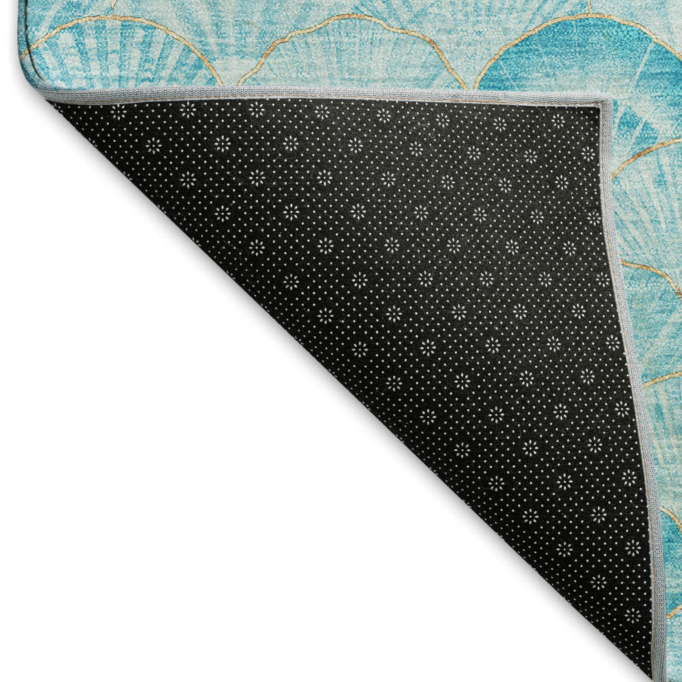 Addison Premium Washable Mayfield AMF181 Teal 2'6" x 3'10" Rug