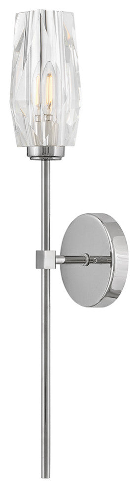 Hinkley Ana Large Single Light Sconce, Polished Nickel