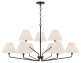 Capital Lighting 456691-713 Chadwick 9 Light 45"W Chandelier - Espresso