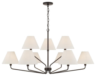 Capital Lighting 456691-713 Chadwick 9 Light 45"W Chandelier - Espresso