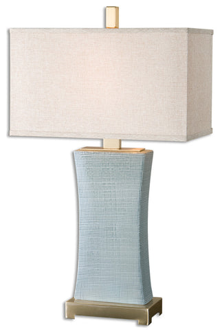 Uttermost Cantarana Table Lamp, Blue-Gray