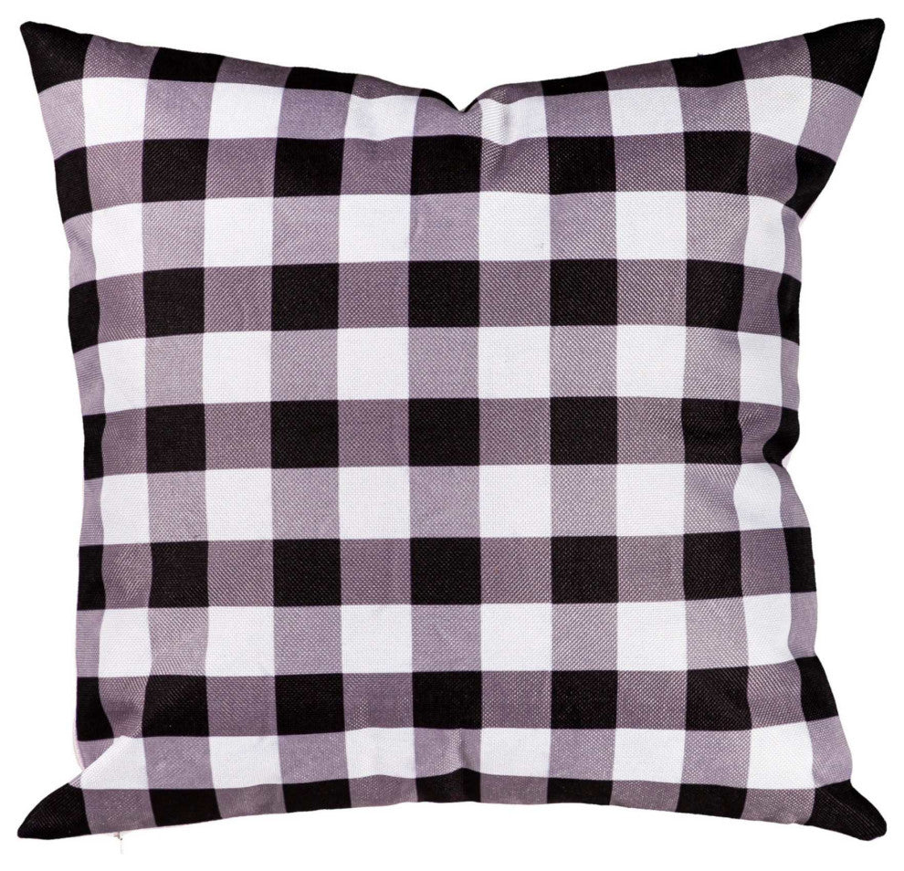Home Decor Buffalo Check Pot Pillow Cover Polyester Interchangeable 4Plc427bl