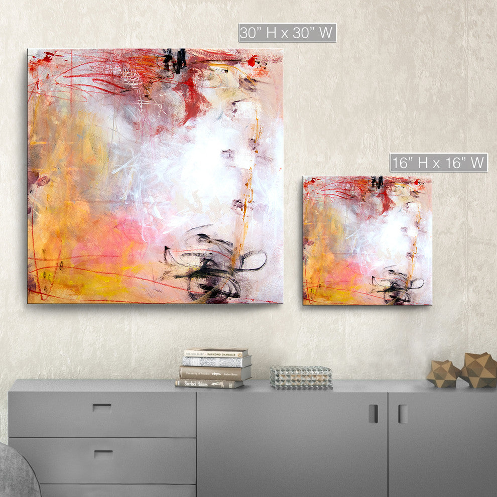 Ready2HangArt 'Rose Water II' Abstract Canvas Wall Art