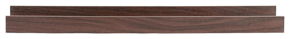 Edge 23" Photo Frame Floating Wall Shelf, Brown