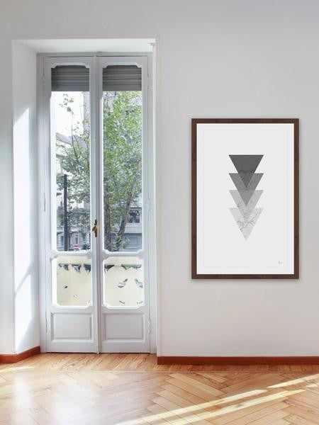 "Elemental Descension" Framed Painting Print, 20"x30"