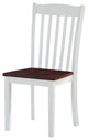 ACME Green Leigh Dining Chair, White and Walnut