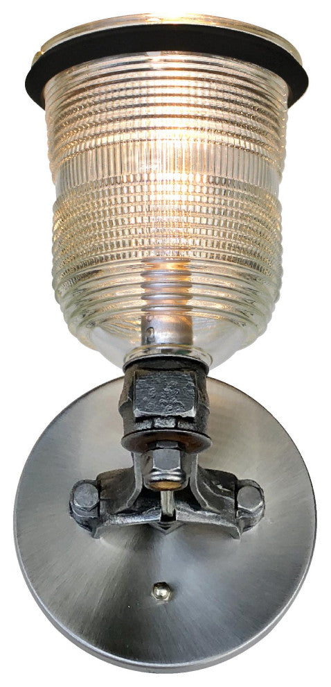 Piston Connecting Rod Runway Light Sconce, Clear Globe
