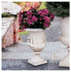 Set of 2 Medium Chateau Elaine Cast Iron Urns