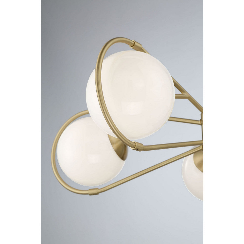 Gio 5-Light Modern Brass Statement Chandelier