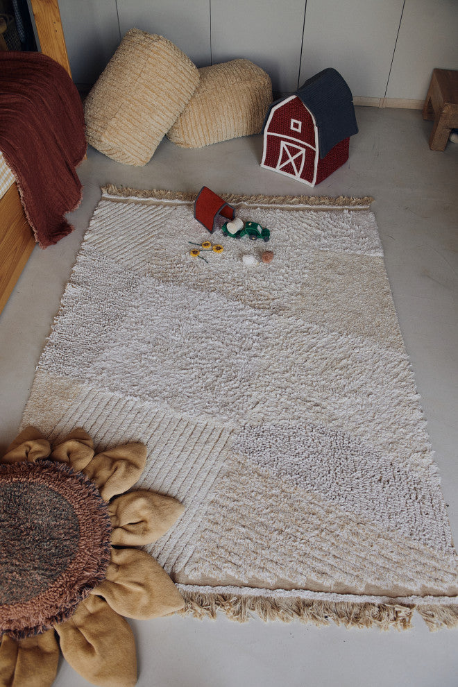 Washable Play Rug Farm Fields