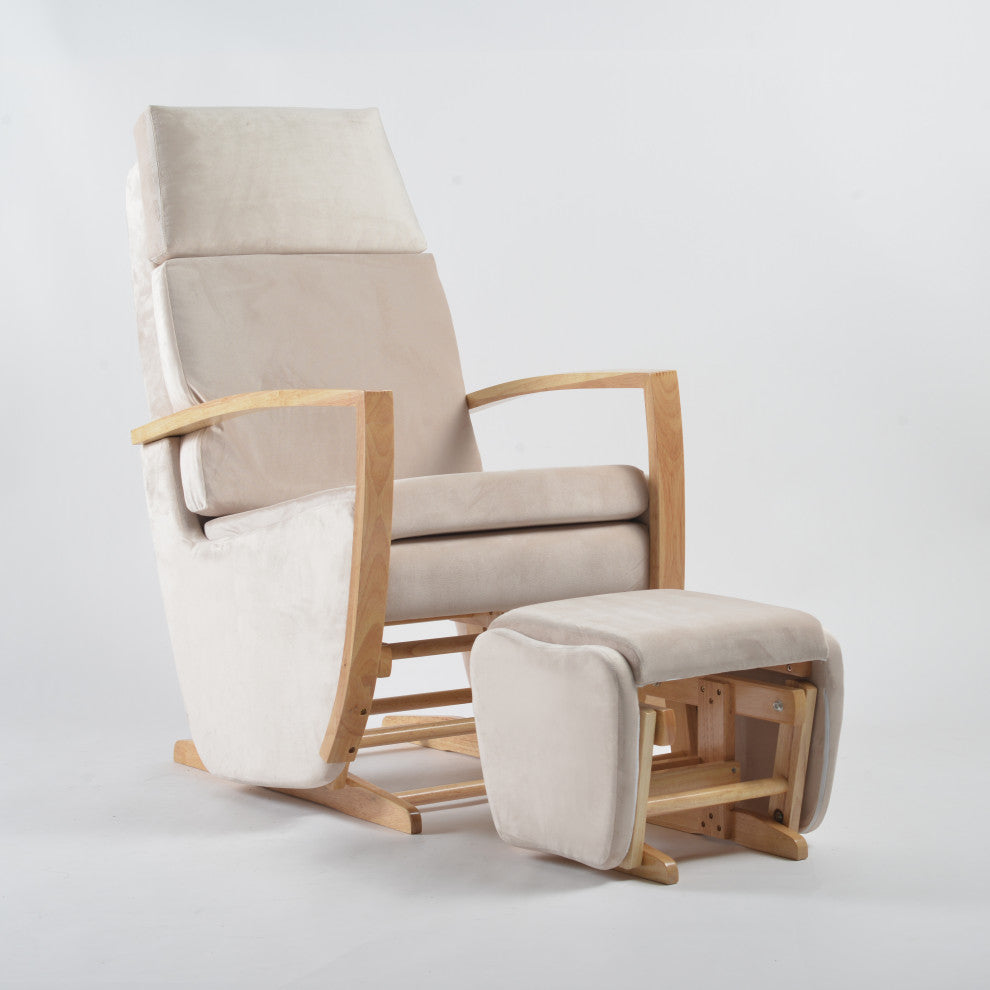 Bayliss Deluxe Glider Chair and Ottoman Set