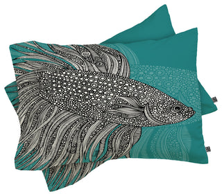 Deny Designs Valentina Ramos Beta Fish Pillow Shams, King