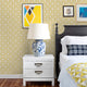 Daisy Peel and Stick Vinyl Wallpaper, Custard Yellow, 24"w X 60"h