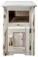Montana End Table with Door, Right Hinged, Ready to Finish