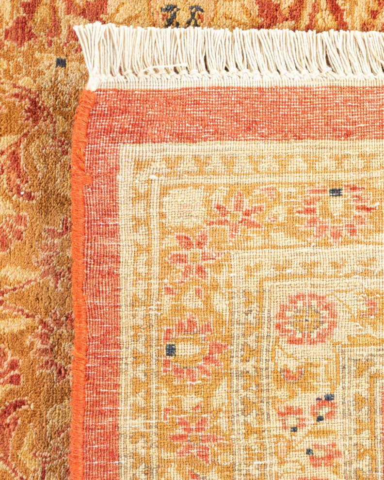 Mogul, One-of-a-Kind Hand-Knotted Area Rug Orange, 6'2"x9'4"