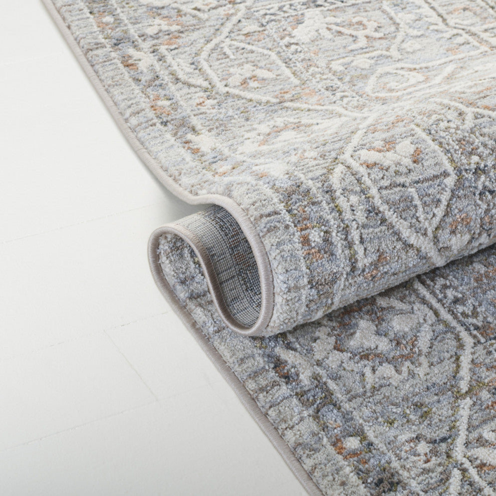 Lauren Ralph Lauren Collection Clover LRL1272 Rug, Grey/Beige, 2'x8'