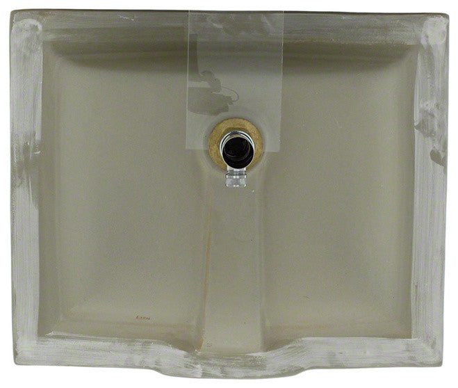 P0542UB Rectangular Porcelain Sink, Bisque