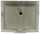 P0542UB Rectangular Porcelain Sink, Bisque